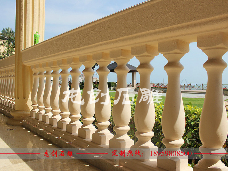 大理石陽臺(tái)欄桿圖片